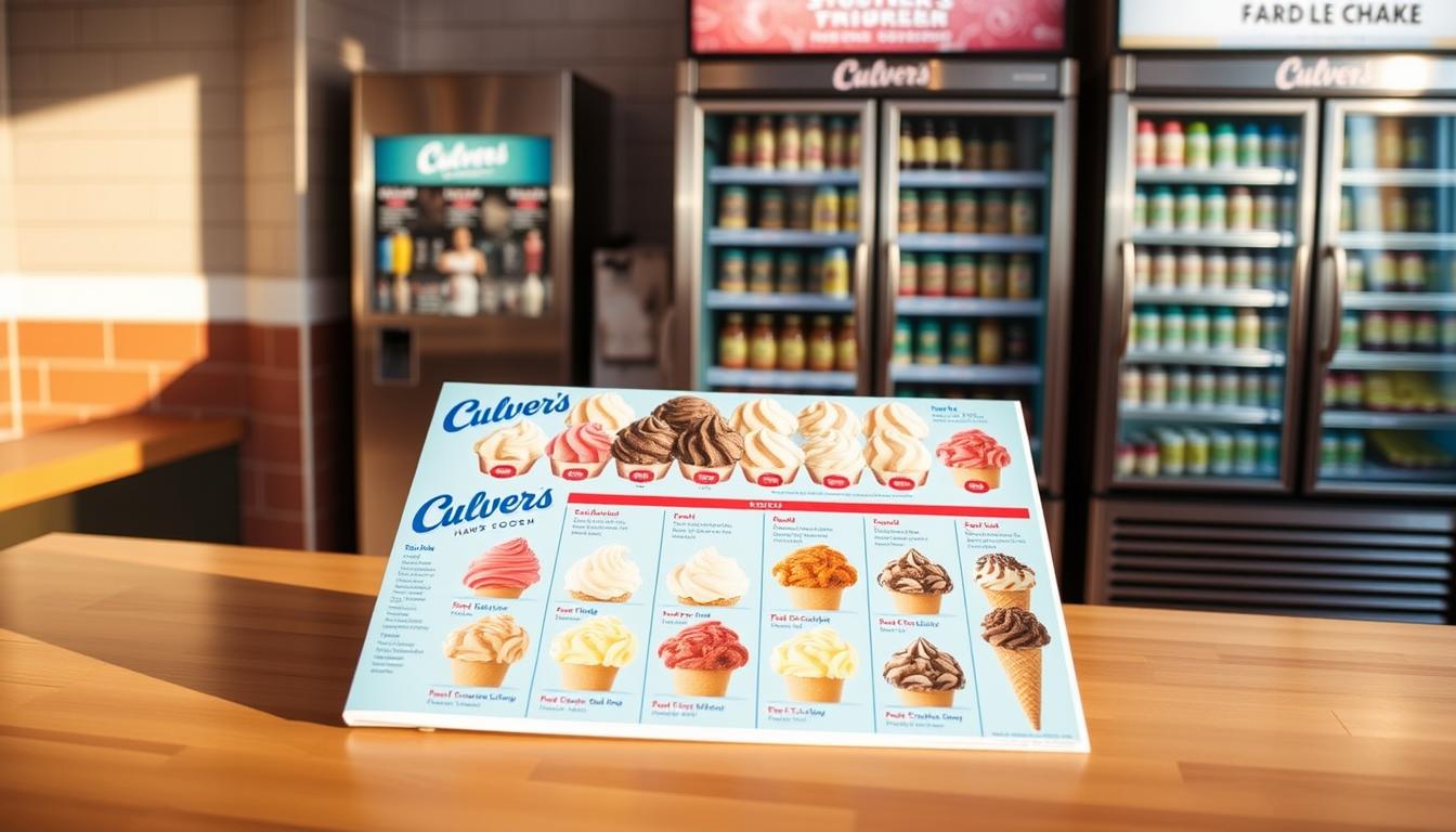 culvers ice cream menu